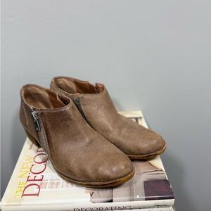 Lucky Brand Size 8 Brown Leather Ankle Boots